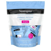 Neutrogena Fragrance-Free Makeup Remover Face Wipe Singles, 20 Count - $25.73