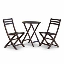 DTY Outdoor Living Twin Lakes 3-Piece Eucalyptus Café Bistro Set - Natural Oil,  - £79.09 GBP