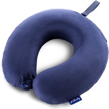 Travel Pillow Memory Foam Head Neck Support Airplane Pillow for Traveling Car Ho - £24.14 GBP
