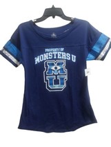 Disney Parks Monsters University Football Style T-Shirt Women&#39;s Medium NEW - £17.50 GBP