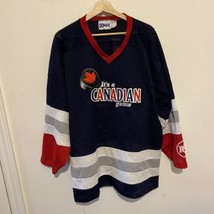 Da Uomo XL It&#39;s Una Canadese Gioco Molson Birra Kobe Birra Cucito Hockey Maglia - £29.63 GBP
