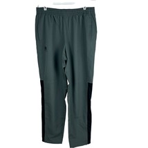 Under Armour Mens Loose Fit Athletic Pants LG Green &amp; Black Lightweight - $23.10
