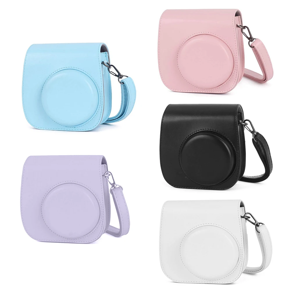 PU Leather Bag for Instax Mini 11 Protective Case with Adjustable Shoulder Strap - £7.27 GBP+