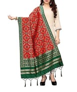 Dupatta Zari Kora Seidenschal Banarsi Indisch Chunni Damen Hochzeit/Orange - $37.69