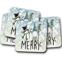 Snowman Coasters For Christmas, Christmas Drink Coasters, Holiday Table Accessor - £3.92 GBP