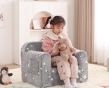 The Welnow Kids Sofa Toddler Chair Is A Grey Star Children&#39;S Couch With ... - $71.98