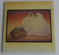 1970&#39;s R.C Gorman Navajo &quot;Wild Flowers&quot; Extra Large Native Indian Woman Art Tile - £62.53 GBP