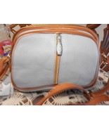 NWT  VALENTINA Genuine Leather Small ash crossbody bag Made In Italy sty... - $88.11