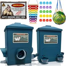 3 Gallon Automatic Chicken Feeding &amp; Watering System - Easy-Refill &amp; Was... - $93.01