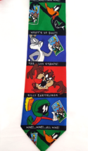 1997  Looney Toons Mens Tie USPS Stamp Collection Series  Polyester Vintage  - £12.97 GBP