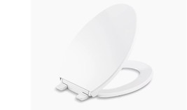 Kohler Layne Toilet Seat, White Elongated, Easy Install, Quick-Release EZ Clean - £22.62 GBP