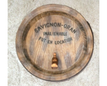 French Vineyard SAVIGNON-ORAN Vintage Style Wine Barrel with Spigot Wall... - $129.00
