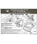 1965-1966 Corvette Instructions Jacking 20 Gallon Gas Tank With Standard... - $14.80
