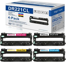 4PK Drum Unit Compatible for Brother DR221CL DR221 HL-3170CDW 3140CW MFC... - £60.19 GBP