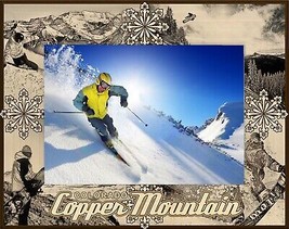 Copper Mountain Colorado Laser Engraved Wood Picture Frame Landscape (4 x 6)  - £23.46 GBP