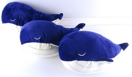 Lot of 3, Plush Blue Whale Stuffed Toys 9 inch, Kid Safe, New Unused Open Box - £10.98 GBP