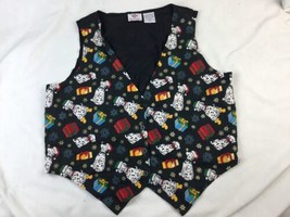 CHRISTMAS DOGS Puppy Dalmatian  VEST SIZE L GUC BY NUTCRACKER - $19.78