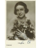HELLA MOJA (1926) Vintg Orig German Silent Film Postcard INSCRIBED BY HE... - $125.00