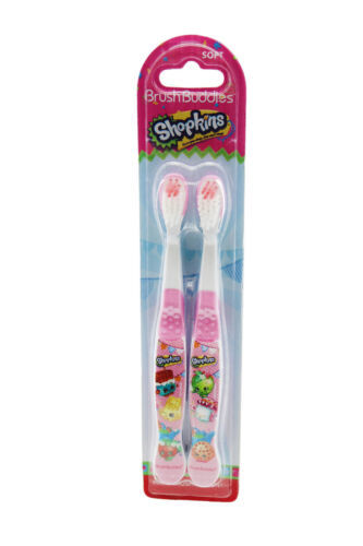 kIds Toothbrush Brush Buddies 2 Piece Shopkins Toothbrush - $2.66