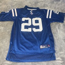 Youth Size Large 14-16 Indianapolis Colts Joseph Addai #29 Blue Football Jersey - £18.76 GBP
