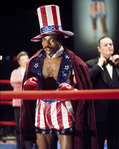 Carl Weathers in Rocky III dressed in American flag shorts and hat 16x20... - £55.46 GBP