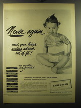 1950 Cluett, Peabody & Co. Sanforlan Fabric Ad - your baby's woolens - £14.61 GBP