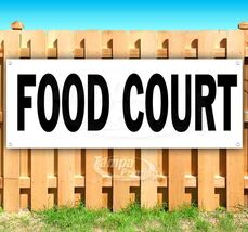 FOOD COURT BLACK Advertising Vinyl Banner Flag Sign Many Sizes DIRECTIONAL - $19.07+