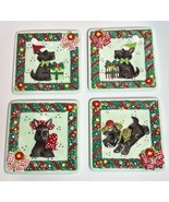 Mary Engelbreit Scottie Christmas Decorative Mini Plates - $370.83 MXN