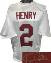 Derrick Henry signed Alabama White Custom Stitched College Football Jersey #2 XL - £234.59 GBP