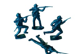 MPC cowboy western toy soldiers army men lot vtg west 1960s marx Blue Civil War - £13.41 GBP