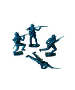 MPC cowboy western toy soldiers army men lot vtg west 1960s marx Blue Ci... - $16.78