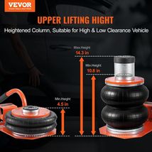 VEVOR Air Jack 3 Ton/6600 lbs Pneumatic Jack with Heightened Column for Sedan - $2,625.89 MXN