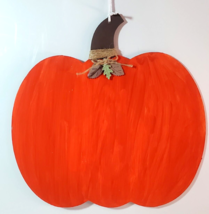 Painted Pumpkin Wall Decor Craft DIY Orange Add Your Message - £6.32 GBP