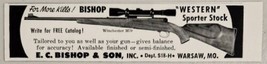 1955 Print Ad Bishop Western Sporter Stock Winchester M70 Warsaw,Missouri - £6.56 GBP