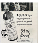 1938 Teacher&#39;s Highland Cream Scotch Advertisement Liquor Distillery E90D2 - $366.69 MXN
