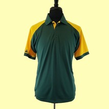 Antigua NWT Short Sleeve Men Medium Shirt Green Yellow Sport Golf Packers Color - £11.00 GBP