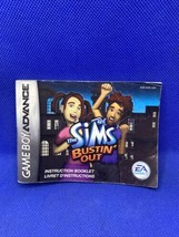 The Sims Bustin&#39; Out Nintendo Game Boy Advance - GBA Manual Only! - £5.54 GBP