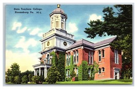 Stato Insegnanti College Bloomsburg Pennsylvania Pa Unp Lino Cartolina R4 - £7.17 GBP