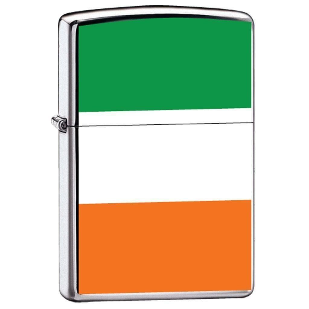 Zippo Lighter - Flag of Ireland High Polish Chrome - ZCI007984 - $26.98