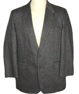 Mens Tailored Clothing by Manhattan Gray Wool Sport Coat Blazer Jacket S... - $39.59