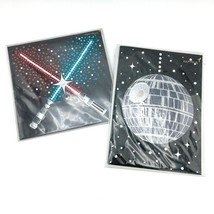 STAR WARS Papyrus jeweled greeting cards - Death Star disco ball &amp; light sabers  - £10.18 GBP