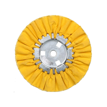 8&quot; Yellow Airway Buffing Wheel,5/8&#39;&#39; Arbor Hole,12 Plys/Hard Polishing f... - £14.93 GBP