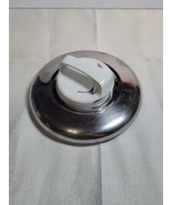 T-FAL STAINLESS STEEL REPLACEMENT LID  ADJUSTABLE VENTED 7&quot; OFF WHITE  - £9.50 GBP