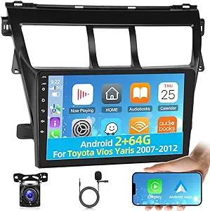 [2+64G] Android 13 Car Radio For Toyota Vios Yaris 2007-2012 - Wireless ... - $240.99
