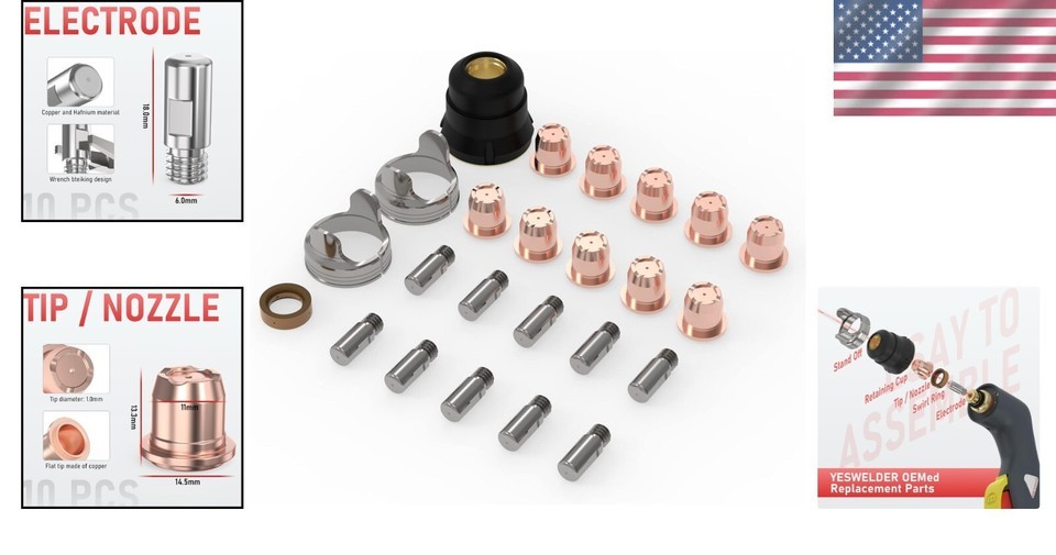 Professional Quality Plasma Cutting Consumables - 24 Tips for Smooth Operation Item image 2