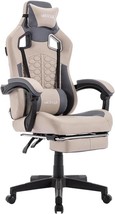 With Its High Back Made Of Pvc Leather And Its Ergonomic Design, This Grey - £162.59 GBP