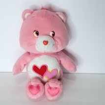 Care Bears Love-a-Lot Plush Stuffed Animal Love A Lot Pink Hearts 10&quot; - $19.79