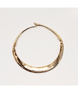 VTG Gay Boyer 1985 Polished Gold Tone  Hinged Hook Clasp Collar Necklace - $540.72 MXN
