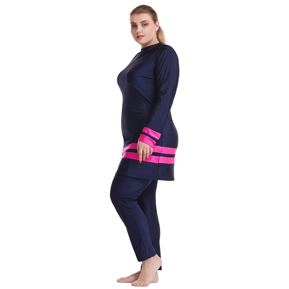 Ar full covered women swimsuits hijab long sleeve 3pcs islamic plus size diving surfing thumb200