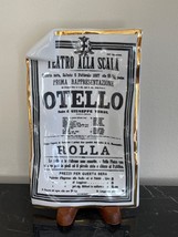 Fornasetti Milan Italy Dish Tray Depicting Otello Opera Poster by Giuseppe Verdi - £155.56 GBP